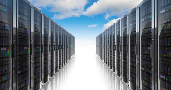 Tall data servers in clouds, used to illustrate article on B2B go-to-market strategy.